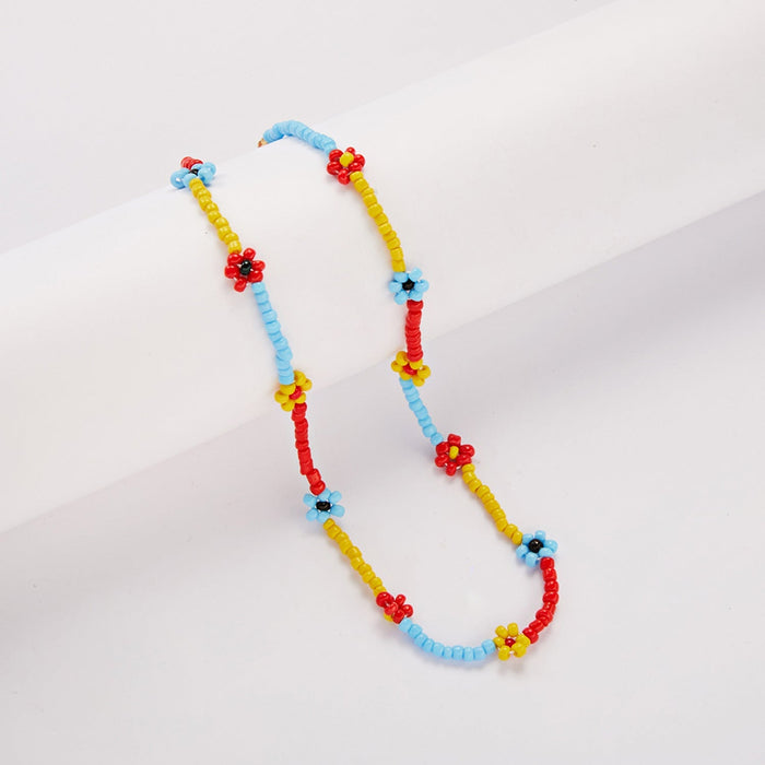 Wholesale Bohemian fashion rice beads beach neck chain JDC-NE-YinH002 necklaces 颖皓 #3 Wholesale Jewelry JoyasDeChina Joyas De China