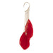 Wholesale bohemian feather alloy imitation crystal earrings JDC-ES-DN002 Earrings 道妮 red Wholesale Jewelry JoyasDeChina Joyas De China
