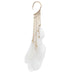 Wholesale bohemian feather alloy imitation crystal earrings JDC-ES-DN002 Earrings 道妮 white Wholesale Jewelry JoyasDeChina Joyas De China
