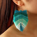 Wholesale bohemian tassel cotton earrings JDC-ES-NZ049 Earrings 奈珠 Wholesale Jewelry JoyasDeChina Joyas De China