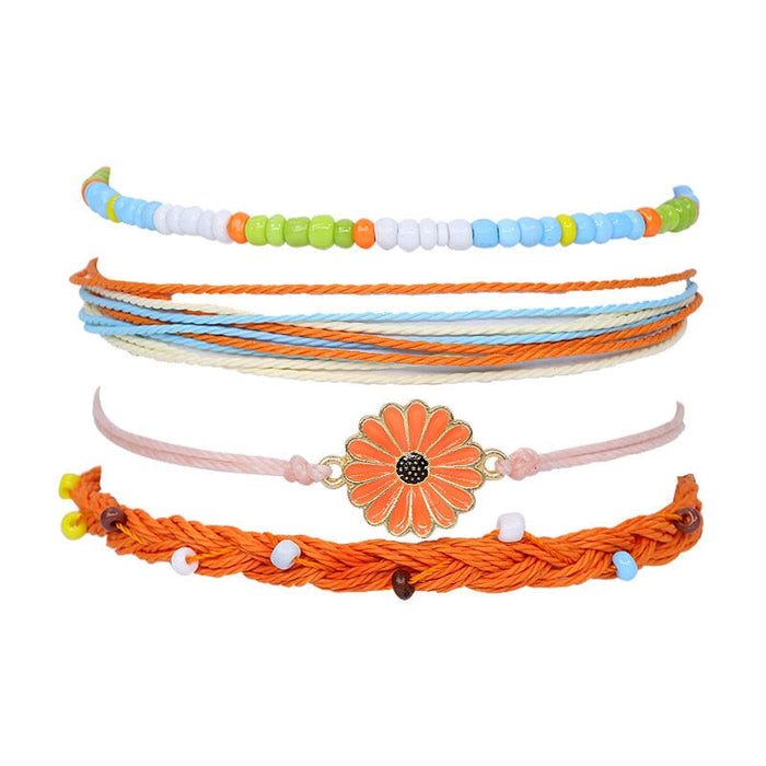 Wholesale Boho Alloy Beaded Cotton Thread Braided Bracelet JDC-BT-Yiye005 Bracelet 益烨 Wholesale Jewelry JoyasDeChina Joyas De China