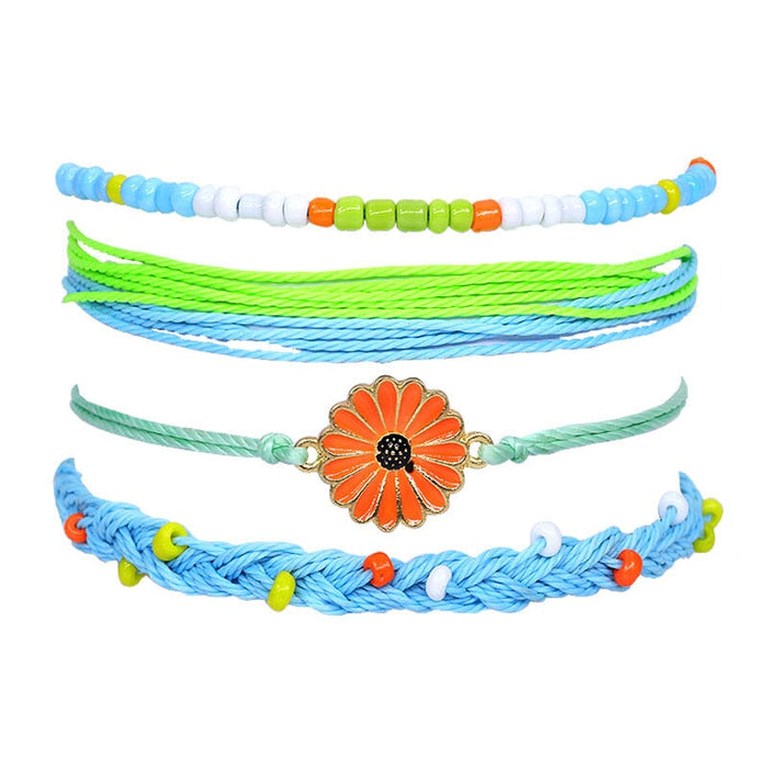 Wholesale Boho Alloy Beaded Cotton Thread Braided Bracelet JDC-BT-Yiye005 Bracelet 益烨 40-1/9-17/34-3/33-2 Wholesale Jewelry JoyasDeChina Joyas De China