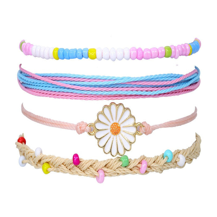 Wholesale Boho Alloy Beaded Cotton Thread Braided Bracelet JDC-BT-Yiye005 Bracelet 益烨 Wholesale Jewelry JoyasDeChina Joyas De China