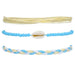Wholesale Boho Crystal Waterproof Wax Thread Shell Braided Bracelet JDC-BT-Yiye009 Bracelet 益烨 18-14/9-A9/43-1 Wholesale Jewelry JoyasDeChina Joyas De China