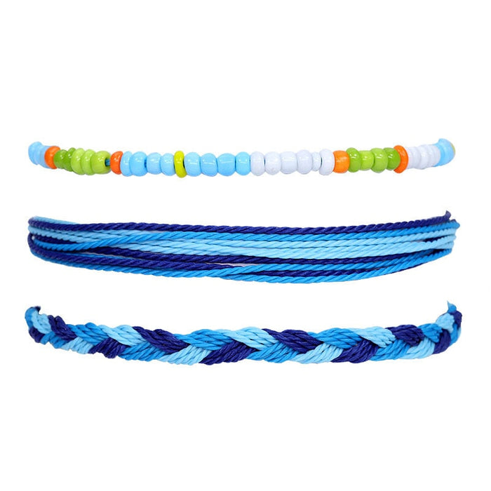 Wholesale Boho Crystal Waterproof Wax Thread Shell Braided Bracelet JDC-BT-Yiye009 Bracelet 益烨 18-6/9-32/40-1 Wholesale Jewelry JoyasDeChina Joyas De China