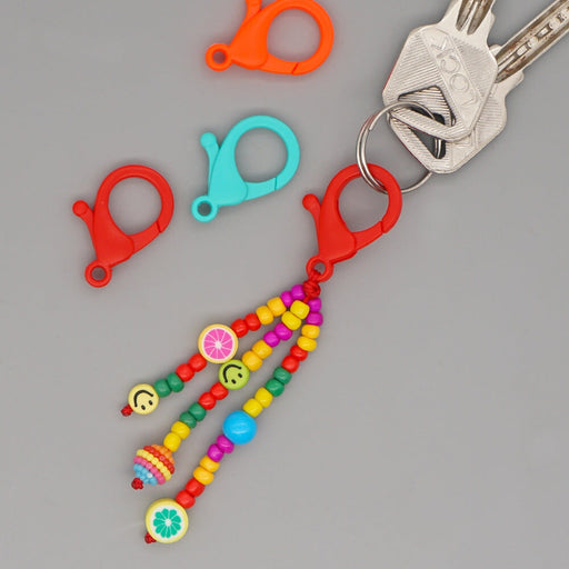 Wholesale boho hand woven rainbow smiley face rice beads acrylic beaded Lanyard Keychain JDC-KC-Yuxz011 Keychains 煜星珠 Wholesale Jewelry JoyasDeChina Joyas De China