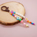 Wholesale Boho Handwoven Devil's Eye Rice Beads Acrylic Beaded Lanyard Keychain JDC-KC-Yuxz009 Keychains 煜星珠 Wholesale Jewelry JoyasDeChina Joyas De China