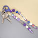 Wholesale Boho Pentagram Devil's Eye Rice Beads Acrylic Beaded Lanyard Keychain JDC-KC-Yuxz012 Keychains 煜星珠 Wholesale Jewelry JoyasDeChina Joyas De China