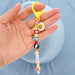 Wholesale Boho Resin Acrylic Imitation Pearl Beaded Flower Smiley Lanyard Keychain JDC-KC-Yuxz002 Keychains 煜星珠 Wholesale Jewelry JoyasDeChina Joyas De China