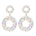 Wholesale Boho Round Color Rhinestone Alloy Earrings JDC-ES-JL934 Earrings 氿乐 Wholesale Jewelry JoyasDeChina Joyas De China