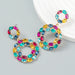 Wholesale Boho Round Color Rhinestone Alloy Earrings JDC-ES-JL934 Earrings 氿乐 Wholesale Jewelry JoyasDeChina Joyas De China