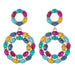 Wholesale Boho Round Color Rhinestone Alloy Earrings JDC-ES-JL934 Earrings 氿乐 color Wholesale Jewelry JoyasDeChina Joyas De China