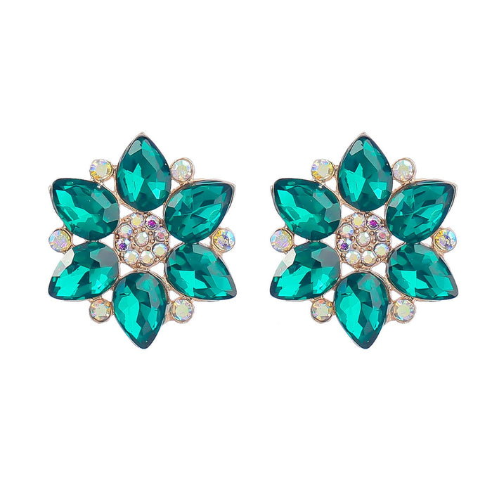 Wholesale Boho Star Color Rhinestone Alloy Earrings JDC-ES-JL942 Earrings 氿乐 green Wholesale Jewelry JoyasDeChina Joyas De China