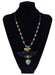 Wholesale Boho Style Leather Chain Turquoise Alloy Necklace JDC-NE-Yunl022 Necklaces 云罗 gold Wholesale Jewelry JoyasDeChina Joyas De China