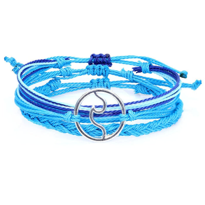 Wholesale Boho Wax Thread Braided Wave Bracelet JDC-BT-Yiye007 Bracelet 益烨 Wholesale Jewelry JoyasDeChina Joyas De China