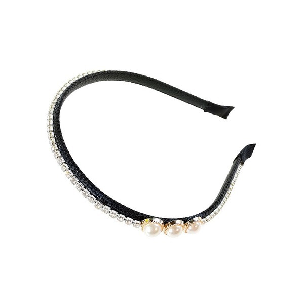 Wholesale boutique leather plate chain headband JDC-HD-O242 Headband JoyasDeChina Wholesale Jewelry JoyasDeChina Joyas De China