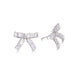 Wholesale Bow 925 Silver Post Zircon Earrings JDC-ES-XuF107 Earrings 旭帆 Wholesale Jewelry JoyasDeChina Joyas De China