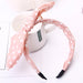 Wholesale bow dot stripe hair hoop JDC-HD-GSQY043 Headband JoyasDeChina Dot Pink White Dot Wholesale Jewelry JoyasDeChina Joyas De China
