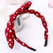 Wholesale bow dot stripe hair hoop JDC-HD-GSQY043 Headband JoyasDeChina dot red white dot Wholesale Jewelry JoyasDeChina Joyas De China
