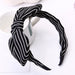 Wholesale bow dot stripe hair hoop JDC-HD-GSQY043 Headband JoyasDeChina Stripe Black Wholesale Jewelry JoyasDeChina Joyas De China