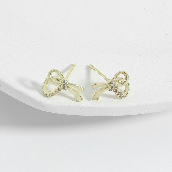 Wholesale bow five pointed star Earrings JDC-ES-V138 Earrings JoyasDeChina Wholesale Jewelry JoyasDeChina Joyas De China