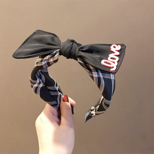 Wholesale bow-knot letter fabric headband JDC-HD-GSDX008 Headband JoyasDeChina Wholesale Jewelry JoyasDeChina Joyas De China