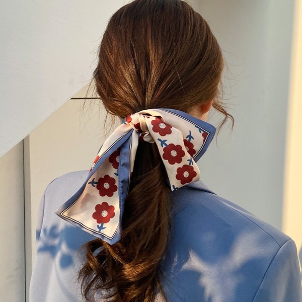 Bulk Jewelry Wholesale Bow print head rope dual-use hair ring scarf  JDC-HS-d119 Wholesale factory from China YIWU China