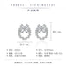 Wholesale bow silver plated red stud earrings JDC-ES-BZ004 Earrings 标志 Wholesale Jewelry JoyasDeChina Joyas De China
