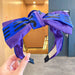 Wholesale Bowknot Colored Fabric Headband JDC-HD-i120 Headband JoyasDeChina purple Wholesale Jewelry JoyasDeChina Joyas De China