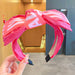 Wholesale Bowknot Colored Fabric Headband JDC-HD-i120 Headband JoyasDeChina rose red Wholesale Jewelry JoyasDeChina Joyas De China