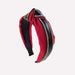 Wholesale bowknot fabric headband JDC-HD-O210 Headband JoyasDeChina Red and black leather drill strip knotted hair hoops Wholesale Jewelry JoyasDeChina Joyas De China