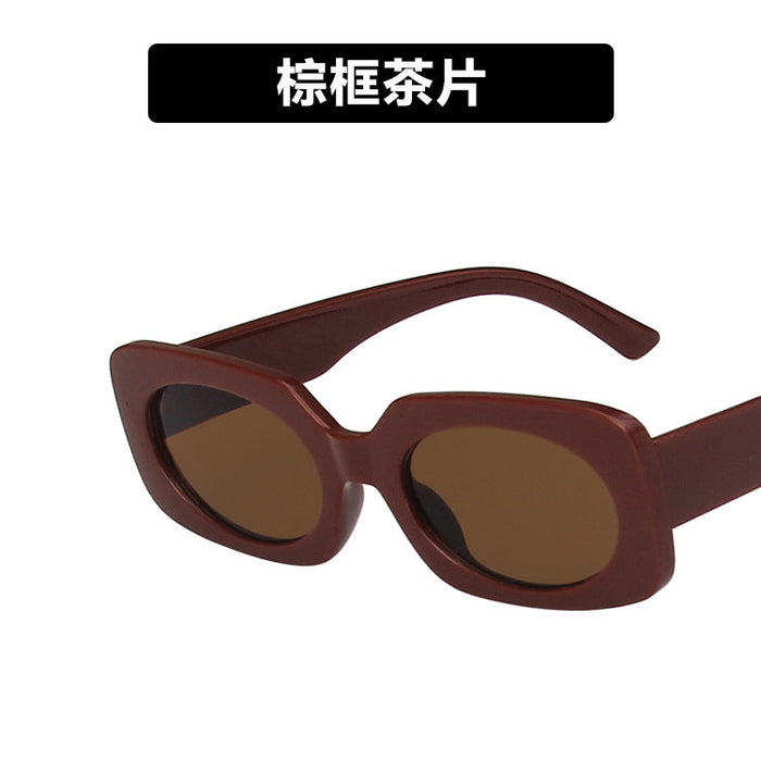 Wholesale box candy color resin Sunglasses JDC-SG-KD092 SunGlasses çæ¶Ü brown as figure Wholesale Jewelry JoyasDeChina Joyas De China
