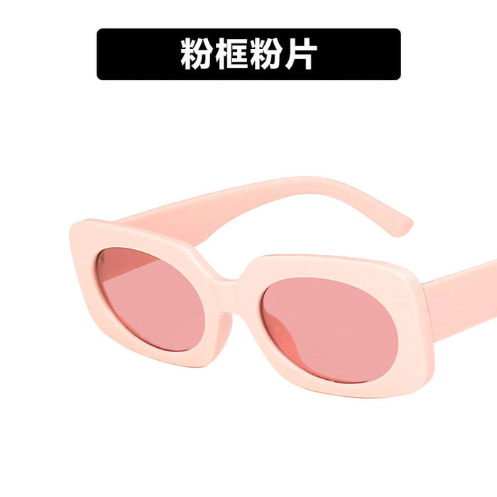 Wholesale box candy color resin Sunglasses JDC-SG-KD092 SunGlasses çæ¶Ü pink as figure Wholesale Jewelry JoyasDeChina Joyas De China