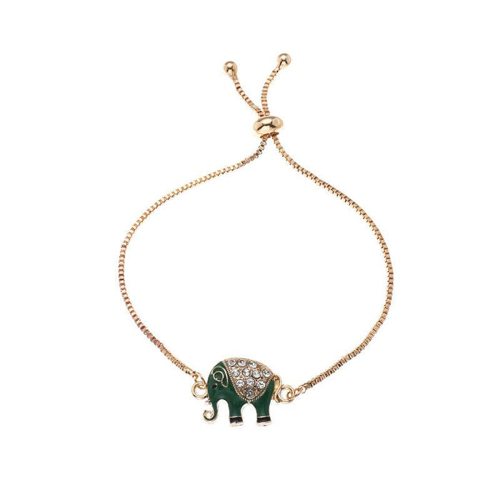 Bulk Jewelry Wholesale bracelet alloy drops oil eyes elephant JDC-BT-e0114 Wholesale factory from China YIWU China