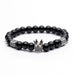 Bulk Jewelry Wholesale Bracelet Black frosted stone  geometry JDC-BT-KJ002 Wholesale factory from China YIWU China
