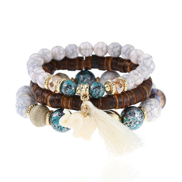 Bulk Jewelry Wholesale bracelet blue naysad ballad tassels JDC-BT-e043 Wholesale factory from China YIWU China