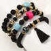 Bulk Jewelry Wholesale bracelet color alloy turquoise tassel beads JDC-BT-e0118 Wholesale factory from China YIWU China