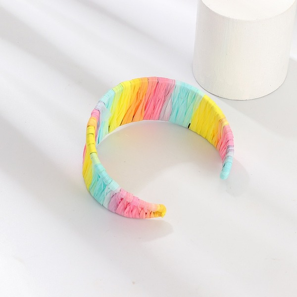 Bulk Jewelry Wholesale bracelet color lafite grass hand-woven JDC-BT-e097 Wholesale factory from China YIWU China