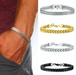 Wholesale bracelet for men gold black titanium steel men's bracelet JDC-MBT-GSMQ001 Men's jewelry JoyasDeChina Wholesale Jewelry JoyasDeChina Joyas De China