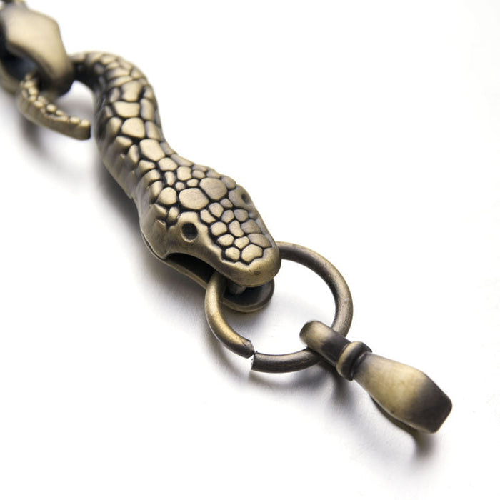 Wholesale bracelet for men snake-shaped alloy men's bracelet JDC-MBT-GSSFL008 Men's jewelry JoyasDeChina Bronze Wholesale Jewelry JoyasDeChina Joyas De China