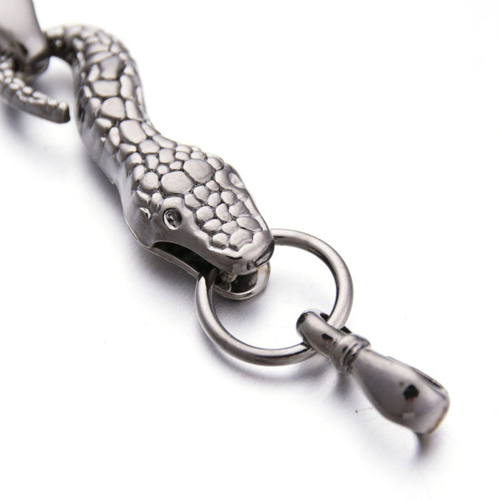 Wholesale bracelet for men snake-shaped alloy men's bracelet JDC-MBT-GSSFL008 Men's jewelry JoyasDeChina Gun black Wholesale Jewelry JoyasDeChina Joyas De China
