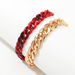Bulk Jewelry Wholesale bracelet glossy aluminum dark red resin JDC-BT-e094 Wholesale factory from China YIWU China