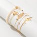 Bulk Jewelry Wholesale bracelet gold alloy Flamingo pineapple JDC-BT-e063 Wholesale factory from China YIWU China