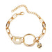 Bulk Jewelry Wholesale Bracelet gold Alloy Metal jade circle JDC-BT-xy221 Wholesale factory from China YIWU China
