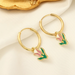 Bulk Jewelry Wholesale bracelet gold alloy tulips flowers JDC-BT-e099 Wholesale factory from China YIWU China