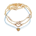 Bulk Jewelry Wholesale Bracelet gold AlloyFull of diamond hollow hearts JDC-BT-xy218 Wholesale factory from China YIWU China