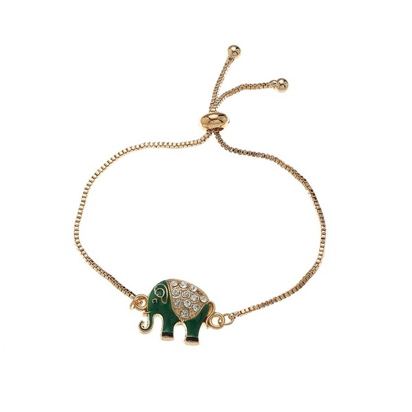 Bulk Jewelry Wholesale Bracelet gold Dripping oil elephant Alloy JDC-BT-e243 Wholesale factory from China YIWU China