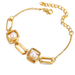 Bulk Jewelry Wholesale Bracelet gold Geometric metal pearl JDC-BT-xy210 Wholesale factory from China YIWU China