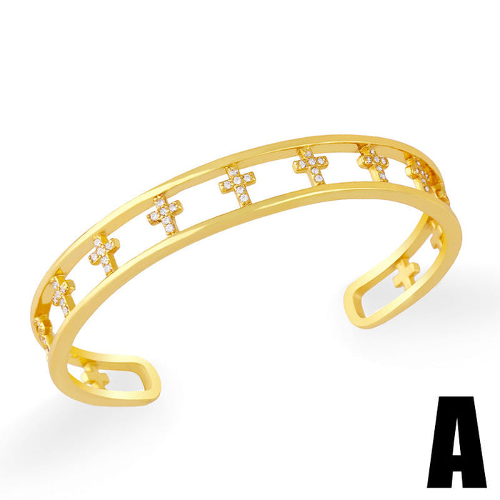 Wholesale Bracelet gold geometry copper JDC-BT-AS415 Bracelet JoyasDeChina A Wholesale Jewelry JoyasDeChina Joyas De China
