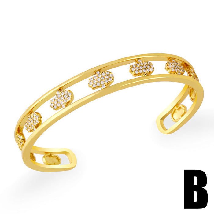 Wholesale Bracelet gold geometry copper JDC-BT-AS415 Bracelet JoyasDeChina B Wholesale Jewelry JoyasDeChina Joyas De China